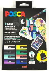 uni Dekormarker Uni Posca PC-5M - 8 darabos POUCH