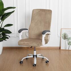 Forcheer Forgószék Huzat (L-es, bársonyos, 1 részes, rugalmas, mosható, kapucsínó barna)