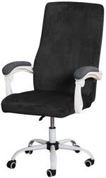 Forcheer Forgószék Huzat (S-es, bársonyos, 1 részes, rugalmas, mosható, fekete)