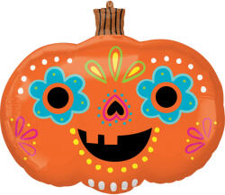 Amscan Sütőtök fólia lufi - Dia de Los Muertos 60 x 58 cm