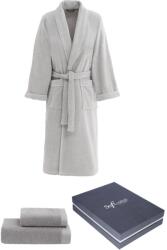 Soft Cotton LORD férfi fürdőköpeny + törölköző + fürdőlepedő + box L Szürke / Grey