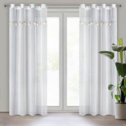 Takoy Perdea pentru copii KIDS din etamină decorată cu o panglică cu elefanți tridimensionali atârnați 140 x 250 cm-HF-418361