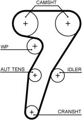 GATES Ozubený remeň GATES 5653XS (5653XS)
