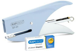 Rapesco Tűzőgép, kézi, 21/4, 12 lap, RAPESCO "SP-64", kék (IR1376) - onlinepapirbolt