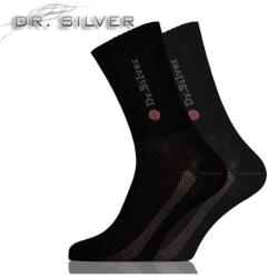 Herbert Dr. Silver Activ - Ezüstszálas zokni, sportos kialakítással Fekete, 38-40 97279