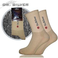 Herbert Dr. Silver Activ - Ezüstszálas zokni, sportos kialakítással Drapp, 44-46 97273