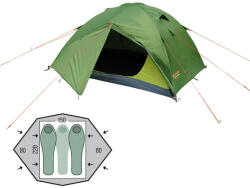 Pinguin Cort Pinguin Gemini 150 green pack, 2-3 persoane, 3.5kg, 220x150cm, verde Cort