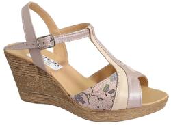 MV Ciucaleti Sandale dama din piele naturala cu platforme de 7cm Nude S61XNUD, marimea 40