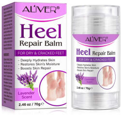 ALIVER Balsam pentru Repararea Calcaielor Uscate si Crapate, Ingrediente 100% Naturale, Aroma de Lavanda, Aliver 70 g