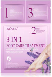 ALIVER Masca Exfolianta Tratament 3 in 1 pentru Picioare, tip Soseta, cu Lavanda