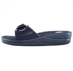 Scholl Papuci dama, albastru inchis, ortopedici, medicinali, din piele ecologica, cu platforma, Scholl New-Massage-F20054-1040-Albastru-Inchis (Marime: 36) (New-Massage-F20054-1040-Albastru-Inchis-36)