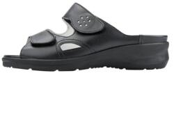 Waldlaufer Papuci dama, negru, din piele naturala, cu talpa joasa, comozi, Waldlaufer 811503-316-001-Merle-Negru (Marime: 38, 5) (811503-316-001-Merle-Negru-38,5)