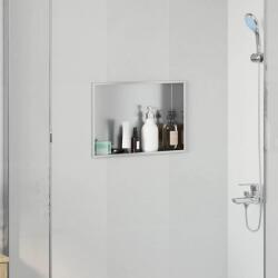 vidaXL Нишата за душ Сребристо 45 x 30 x 9, 5 см Неръждаема стомана (42012671)
