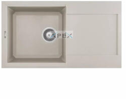 Elleci ELLECI- Mosogatótálca Easy 290 78x43.5 Granitek 1 m. +cseppt. G39 Bianco soft (LGY29039)