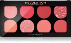 Revolution Ultra Blush палитра с ружове цвят Sunset Burst 8x1.6 гр