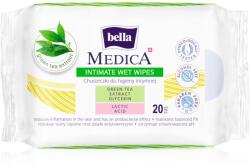 Bella Medica Green Tea Extract nedves törlőkendők intim higiéniára 20 db