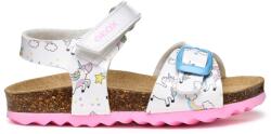 Geox Geox, Tépőzáras szandál unikornismintával, Fehér, 24 EU (B922RA0FCHHC1000-24)