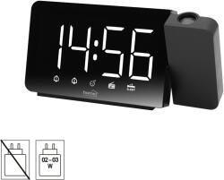 Somogyi Elektronic Home LTCRP03 rádiós LED ébresztőóra projektorral, változtatható fényerő, körbe forgatható vetítési pozíció, két ébresztési idő, FM rádió, bip-bip vagy rádiós ébresztés