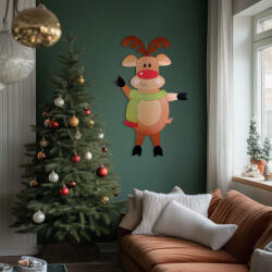 Family Collection Karácsonyi dekoráció - rénszarvas - papír - 90 cm (58965C) - tipparuhaz