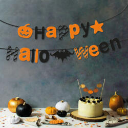 Family Halloween-i papír girland - "Happy Halloween" felirat - 3, 5 m (58170) - tipparuhaz