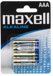 Maxell Mikroceruza elem AAA LR03 Alkaline 1, 5V 4 db/bliszter (18721) - tipparuhaz