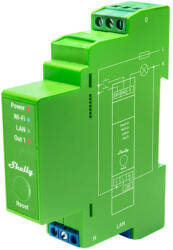 Shelly PRO Dimmer 1PM, DIN-sínes, 1 áramkörös okos Dimmer (WiFi + Ethernet + Bluetooth)
