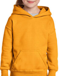 Gildan Gyerek Pulóver Kapucnis Hosszú ujjú Gildan Heavy Blend Youth Hooded Sweat - XS (104/110), Aranysárga