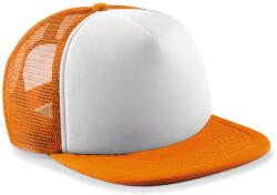 Beechfield Gyerek sapka Beechfield Junior Vintage Snapback Trucker - One Size, Narancssárga/Fehér