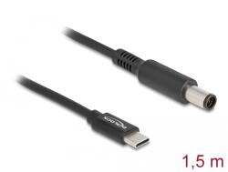 Delock Cablu încărcător laptop USB Type-C masculin - Dell 7, 4 x 5, 0 mm masculin (87975)