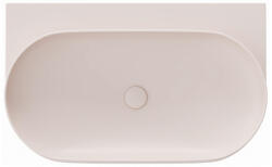 RAVAK Yard 80 kerámiamosdó Alabaster Pink, túlfolyó furat nélkül (XJX0G080000) - ravakdepo