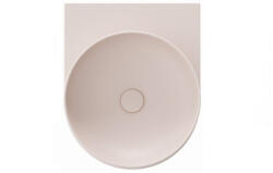 RAVAK Yard 40 kerámiamosdó Alabaster Pink, túlfolyó furat nélkül (XJX0G040000) - ravakdepo