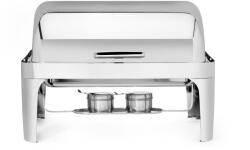 Hendi Rozsdamentes Acél Chafing Edény GN 1/1 - Rolltop Fedővel, Büféhez