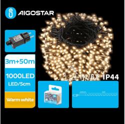 Aigostar B. V. Aigostar - LED Karácsonyi kültéri lánc 1000xLED/8 funkció 53m IP44 meleg fehér B103031PV (AI1395)