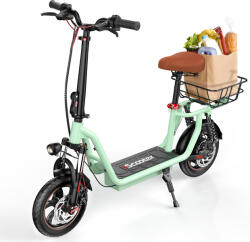 iScooter Elektromos roller üléssel iScooter i12 36V 7.5Ah akkumulátorral zöld