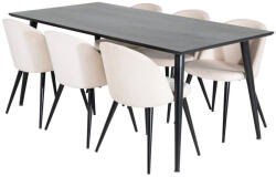  Étkezőgarnitúra Dallas 1335 (Bézs + Fekete)