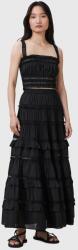 AllSaints szoknya TALIA fekete, maxi, harang alakú, W041RC - fekete 38