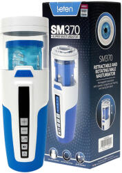 Leten SM370 - nyögő, forgó maszturbátor (fehér) (6920995495589)