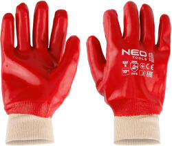 NEO TOOLS Munkakesztyű, pamut, vegyszerálló, PVC bevonattal, 3121X, 10 (97-676) - szerszamparadicsom