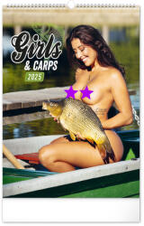 Realsystem Falinaptár képes 330×460mm Girls and Carps Realsystem 2026 - delfinbuvar
