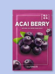 The Saem Mască naturală cu fruct de acai Natural Acai Berry Mask Sheet - 21 ml / 1 buc Masca de fata