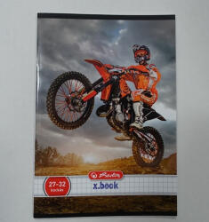 Herlitz Sport kockás füzet, Piros motoros, A4 (H_2000_pirosmotor)