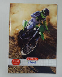 Herlitz Sport kockás füzet, Zöld motoros, A4 (H_2000_zoldmotor)