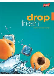 Fruit A4 kockás füzet, Barack/Zöld (1 db) (COR_2021_UNFF432K_zold)