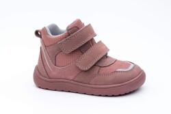 Protetika Pantofi barefoot pentru fete cu membrană Protetika BANET TERAKOTA | încălțăminte pentru copii, cu velcro | ghete din piele roz, fără suport arc, cu talpă flexibilă - 31