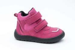 Protetika Pantofi barefoot pentru fete Protetika cu membrană BANET FUXIA | încălțăminte pentru copii de purtat tot anul, cu Velcro | ghete din piele fucsia, fără suport pentru arc, cu talpă flexibilă - 32