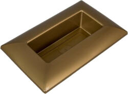  Műanyag tál téglalap alakú arany 28 x18 cm
