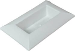  Műanyag tál téglalap alakú fehér 28 x18 cm