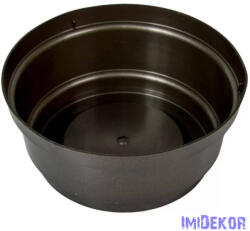  Műanyag nagy kerek tál D22, 5cm M10cm - Grafit