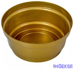  Műanyag nagy kerek tál D18cm M8cm - Arany