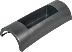  Műanyag domború tál grafit szürke DECORA M7x30X12cm